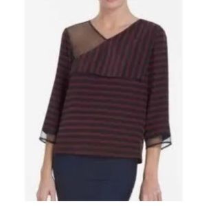 BCBGMaxAzria silk skyla top